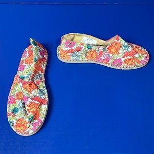 New Havaianas Alpargatas Orchid Rose Fabric Shoes 7